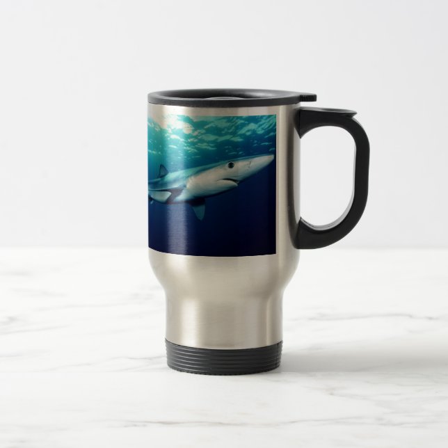Mug De Voyage Requin bleu (Droit)