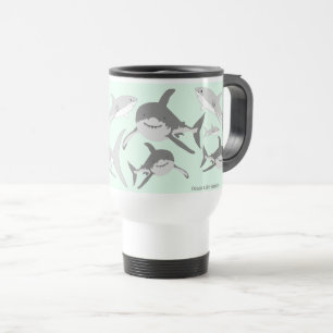 Mug De Voyage Requins verts - Ocean Life Squad®