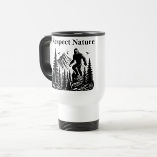 Mug De Voyage Respect Nature Yeti Bigfoot Ink Art