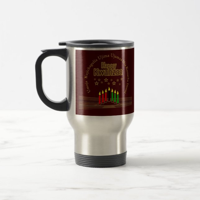 Mug De Voyage Respecter les sept principes du joyeux Kwanzaa (Gauche)