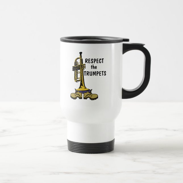 Mug De Voyage Respectez les trompettes (Droite)