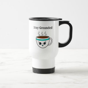 Mug De Voyage Restez allongé, mignonne Kawaii Cartoon Coffee