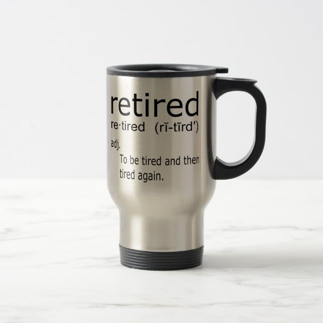 Mug De Voyage Retraité (Droit)