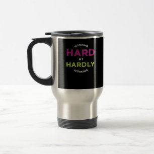 Mug De Voyage Retraite Travaillant Dur À Peine Travailler Excess