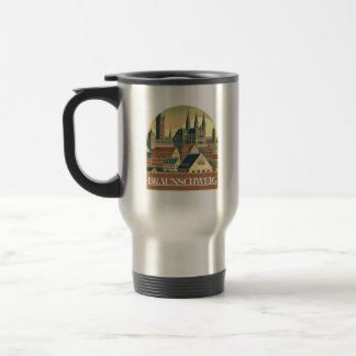 Mug De Voyage Retro Braunschweig Skyline