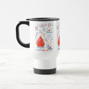 Mug De Voyage Retro Campfire Adventure - Activités de camping am