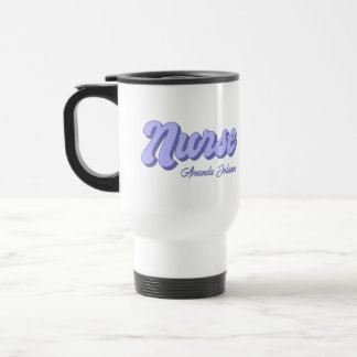 Mug De Voyage Retro Infirmière Voyage Mug Personnalisé Violet