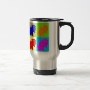 Mug De Voyage Retro Pop Art Bison Buffalo
