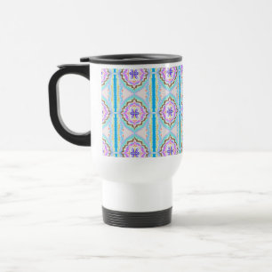 Mug De Voyage Rêve Pastel Boho Géométrique Kaléidoscope