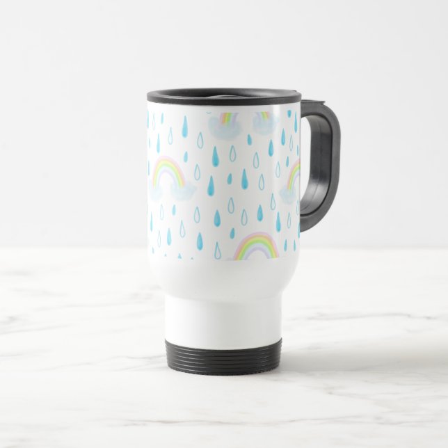 Mug De Voyage Rêves arc-en-ciel (Devant droit)