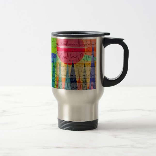 Mug De Voyage Rêves cardiaques Médicale de forêt de rythme (Droit)