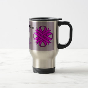 Mug De Voyage Ribbon Clover violet Modèle par Kenneth Yoncich