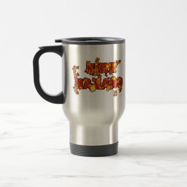 Mug De Voyage Risque d'incendie (Gauche)