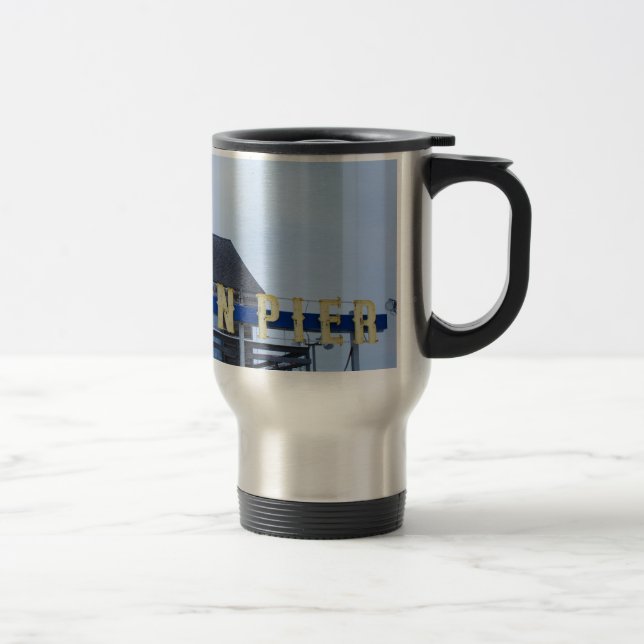 Mug De Voyage Rivage du Jersey de pilier de Funtown de tailles (Droit)