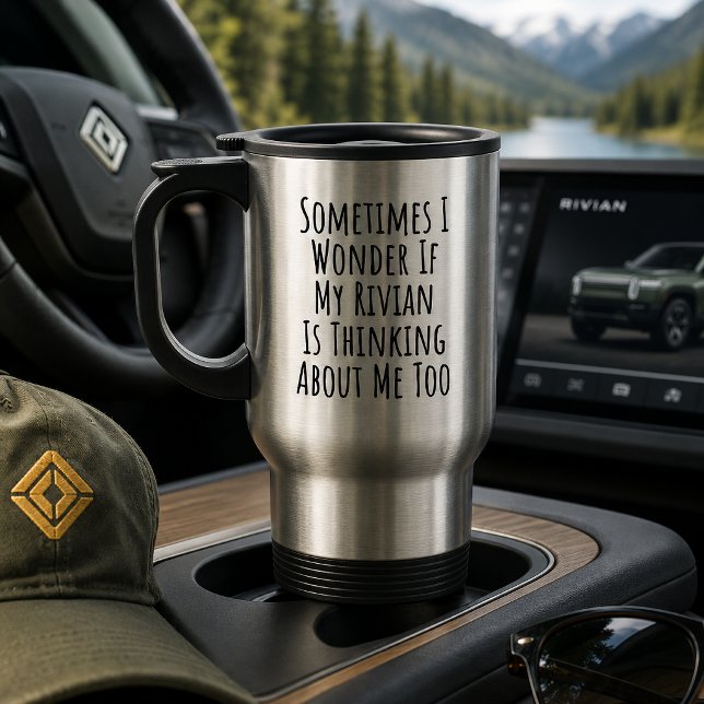 Mug De Voyage Rivian Auto drôle (Créateur téléchargé)