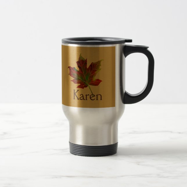 Mug De Voyage Robe d'automne couleur d'automne couleur auto (Droit)