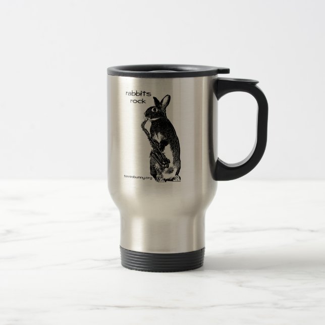 Mug De Voyage Roche de lapins ! (Droit)