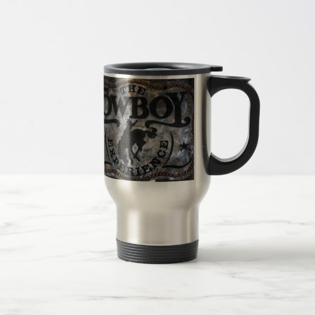 Mug De Voyage Rodéo primitif de cowboy de cheval de pays (Droit)