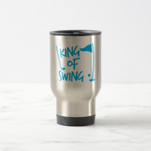 Mug De Voyage Roi d'OSCILLATION ! boule de golf et club de golf