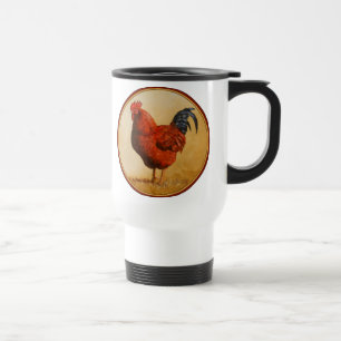 Mug De Voyage Rooster chicken de Rhode Island