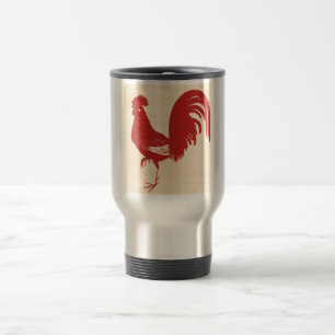 Mug De Voyage Rooster rouge