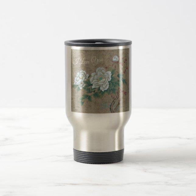 Mug De Voyage Rose blanche (Centre)