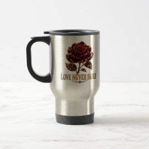 Mug De Voyage Rose Cristal Rubis – L'amour ne se démode jamais