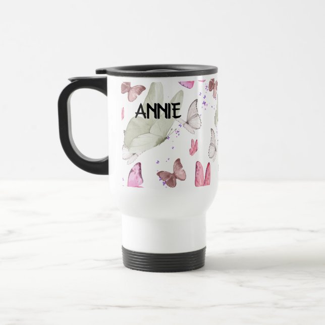 Mug De Voyage rose gold butterfly (Gauche)