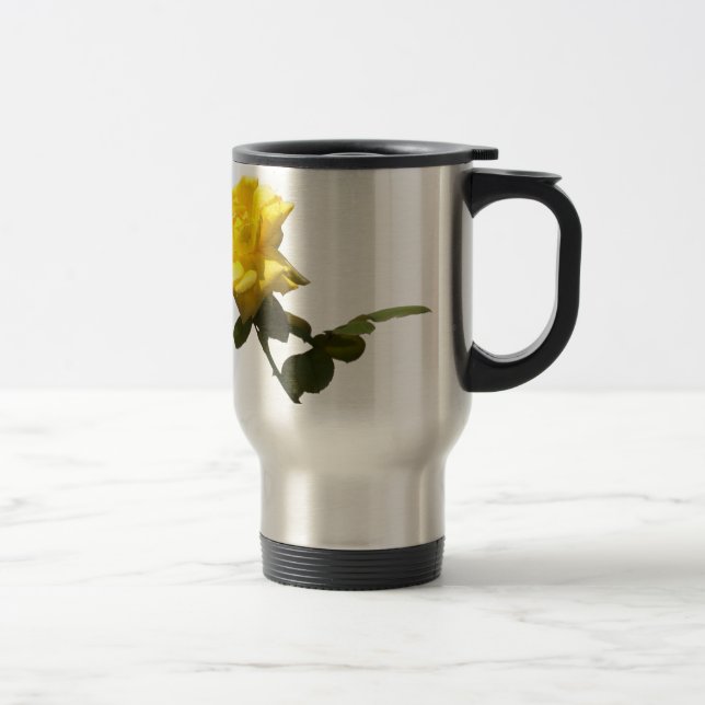 Mug De Voyage Rose jaune (Droit)