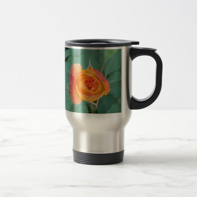 Mug De Voyage rose orange (Droit)