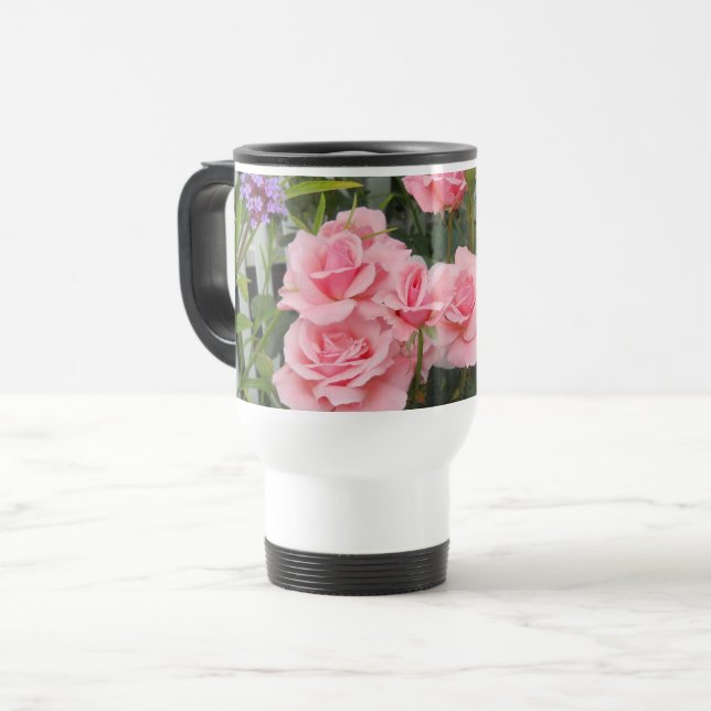 Mug De Voyage Rose rose  (Devant gauche)