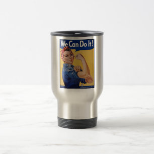 Mug De Voyage Rosie le Riveter : Une femme forte pour l'autonomi