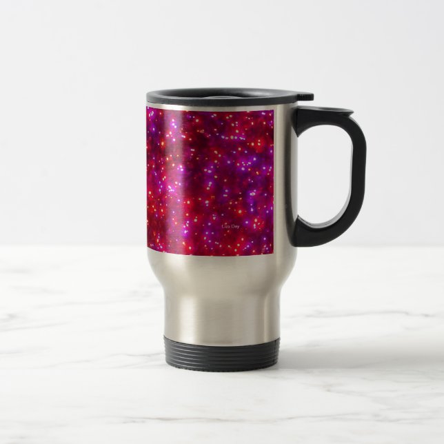 Mug de voyage 'Rosy Sparkle' (Droit)