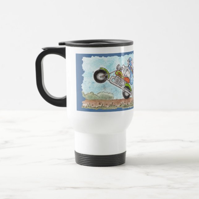 Mug De Voyage Roue de Pâques Bunny Poppin (Gauche)