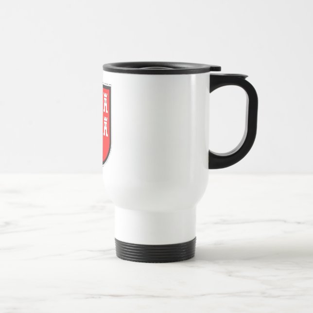 Mug De Voyage Rouge et Bleu, il faut que ce soit (Droite)