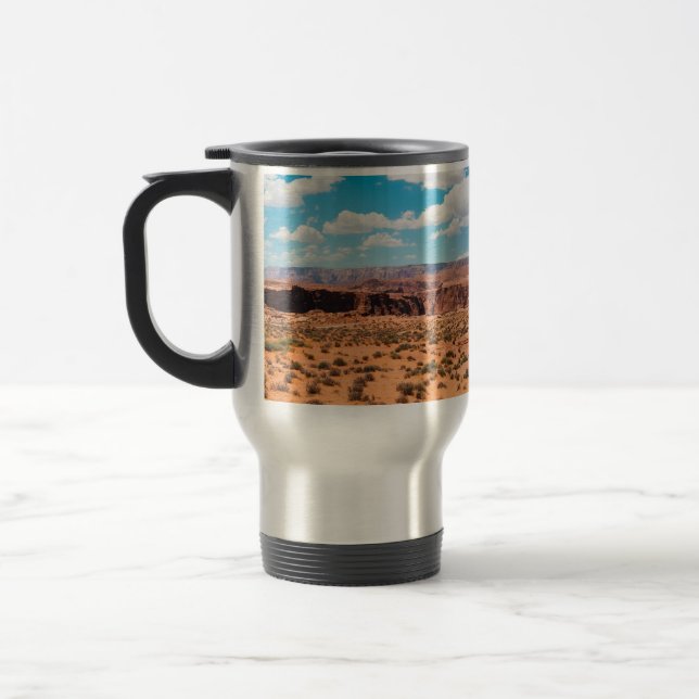 Mug De Voyage Rouge Je t'aime dans le monde (Gauche)