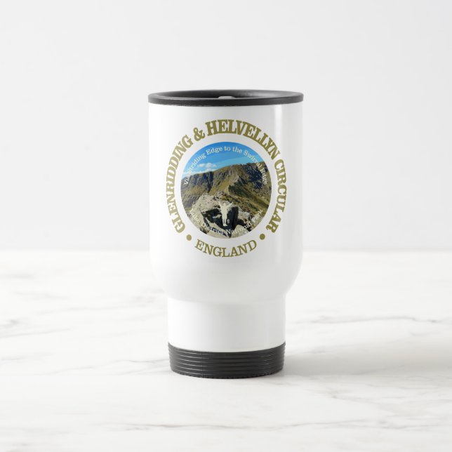 Mug De Voyage Route circulaire Glenridding & Helvellyn (rd) (Centre)