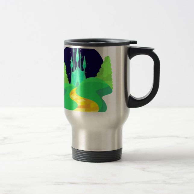 Mug De Voyage route en brique jaune (Droit)