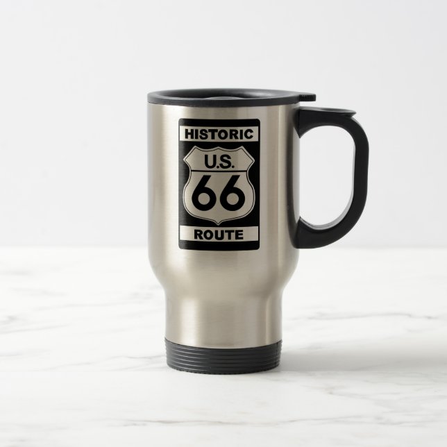 Mug De Voyage Route historique 66 inoxydable (Droit)