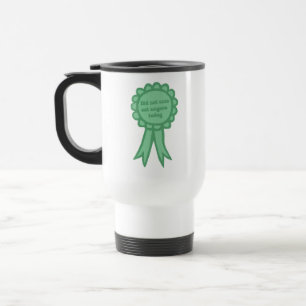 Mug De Voyage Ruban de récompense « N'a pas injurié le bleu bête