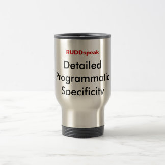 Mug De Voyage Rudd parlent : Spécificité selon les programmes