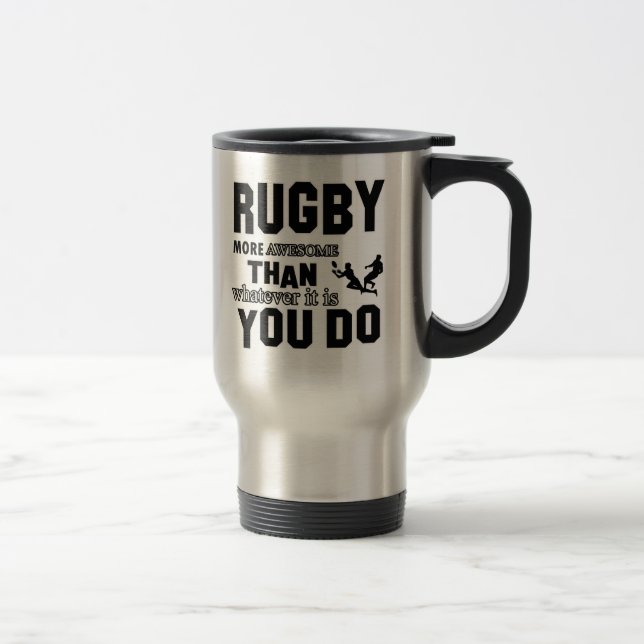 Mug De Voyage rugby plus impressionnant (Droit)