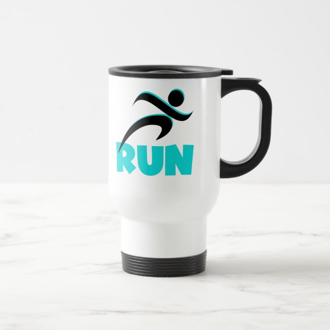 Mug De Voyage RUN Aqua (Droite)