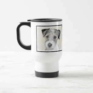Mug De Voyage Russell Terrier Peinture rugueuse - Art Chien orig