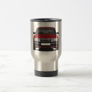 Mug De Voyage Saab 900 turbo (rouge)