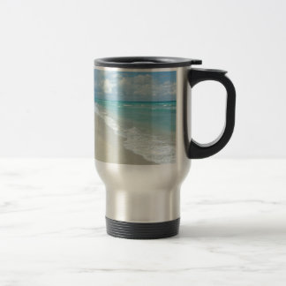 Mug De Voyage Sable extrême de blanc de vue de plage de