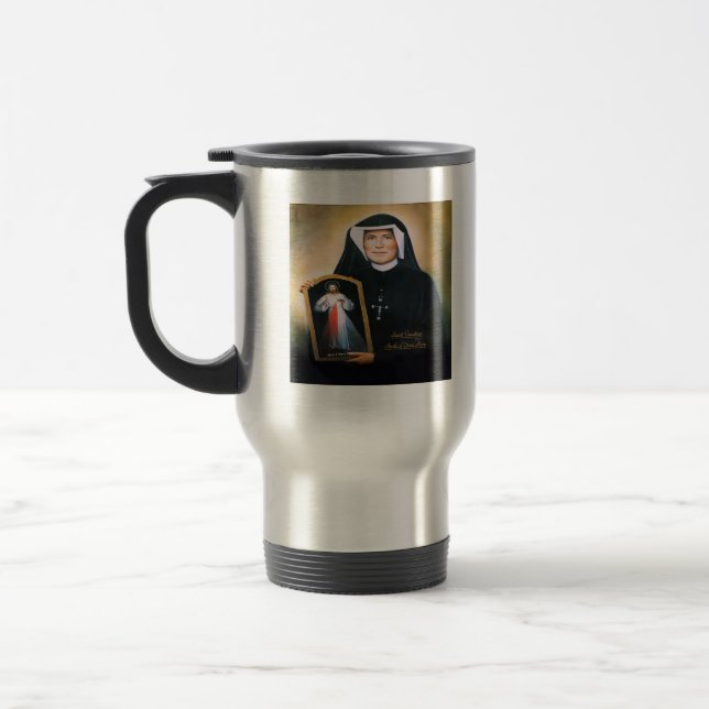 Mug De Voyage Saint Faustina, Miséricorde divine (Gauche)