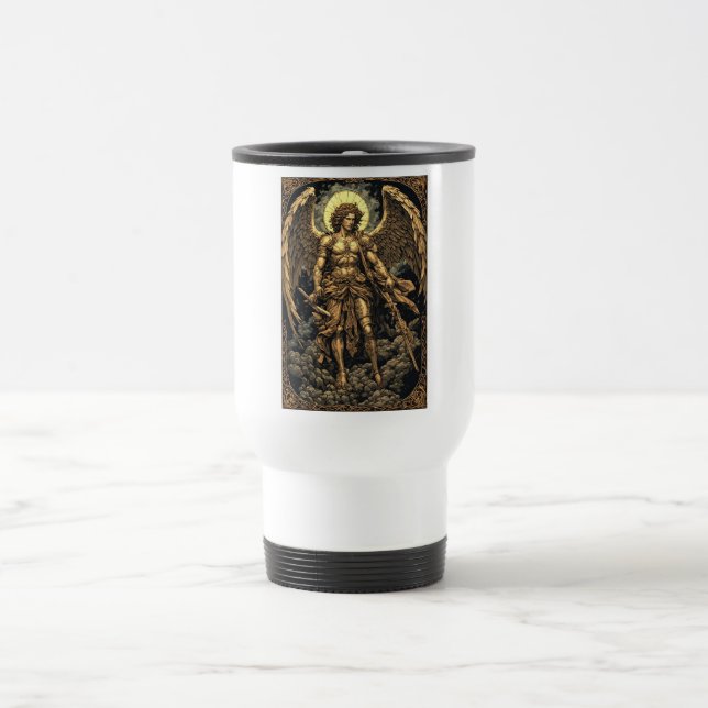Mug de voyage Saint Michel doré (Centre)