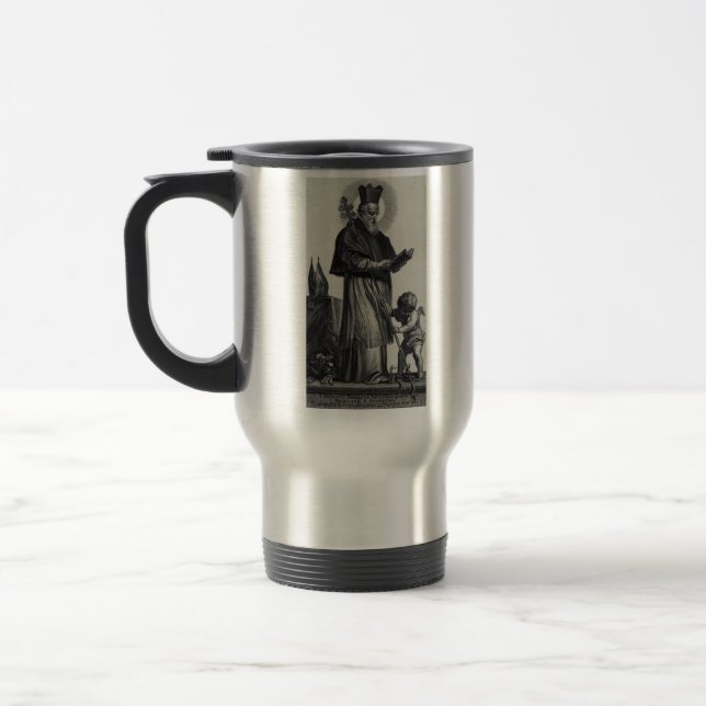 Mug De Voyage Saint Patrick Apôtre d'Irlande  Art monochrome (Gauche)