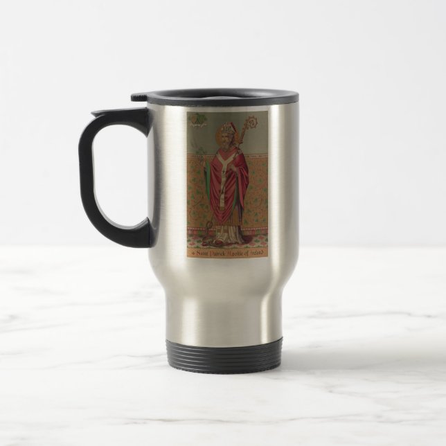 Mug De Voyage Saint Patrick d'Irlande Art celtique sacré (Gauche)